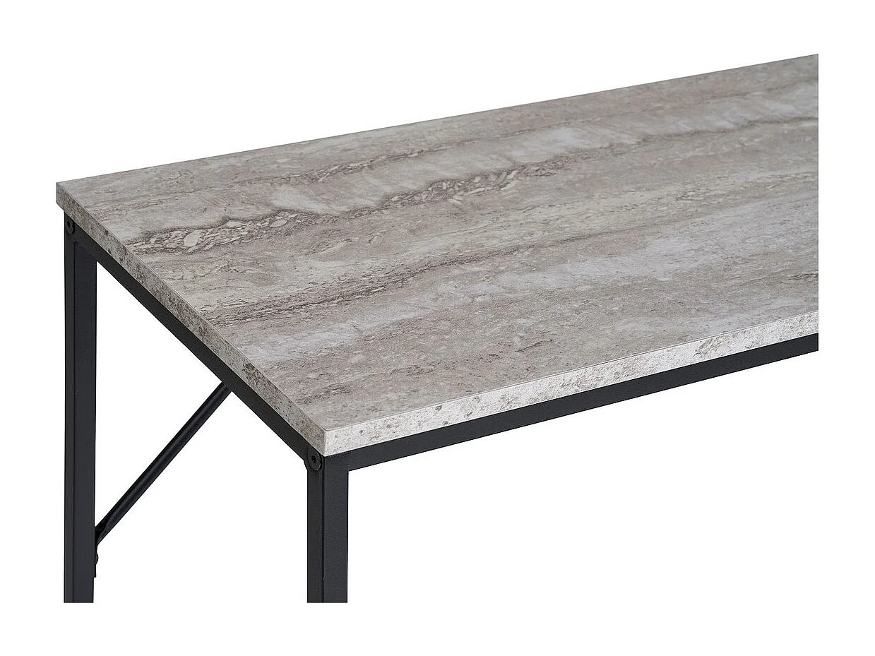 Stolik Konsolowy Życie, Brązowy, 110x26x80 cm, Seven Design