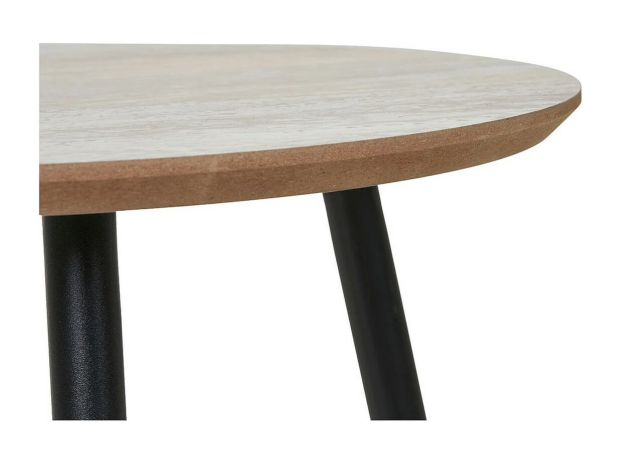 Table d'Appoint Aalst, Beige, 55x55x45 cm, Seven Design