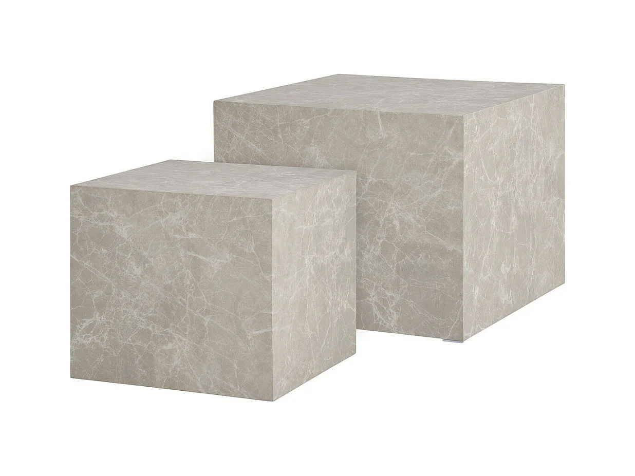 Stolik Kawowy Praga, Szary, 50x50x40 cm, EPIKASA