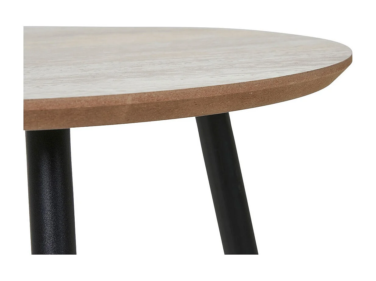Table d'Appoint Aalst, Beige, 40x40x40 cm, Seven Design
