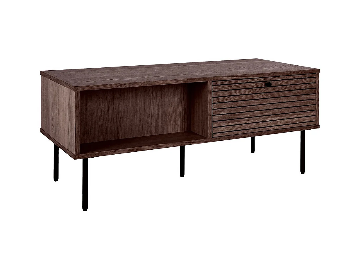 Table d'Appoint Kyoto, Marron, 50x100x45 cm, Epikasa