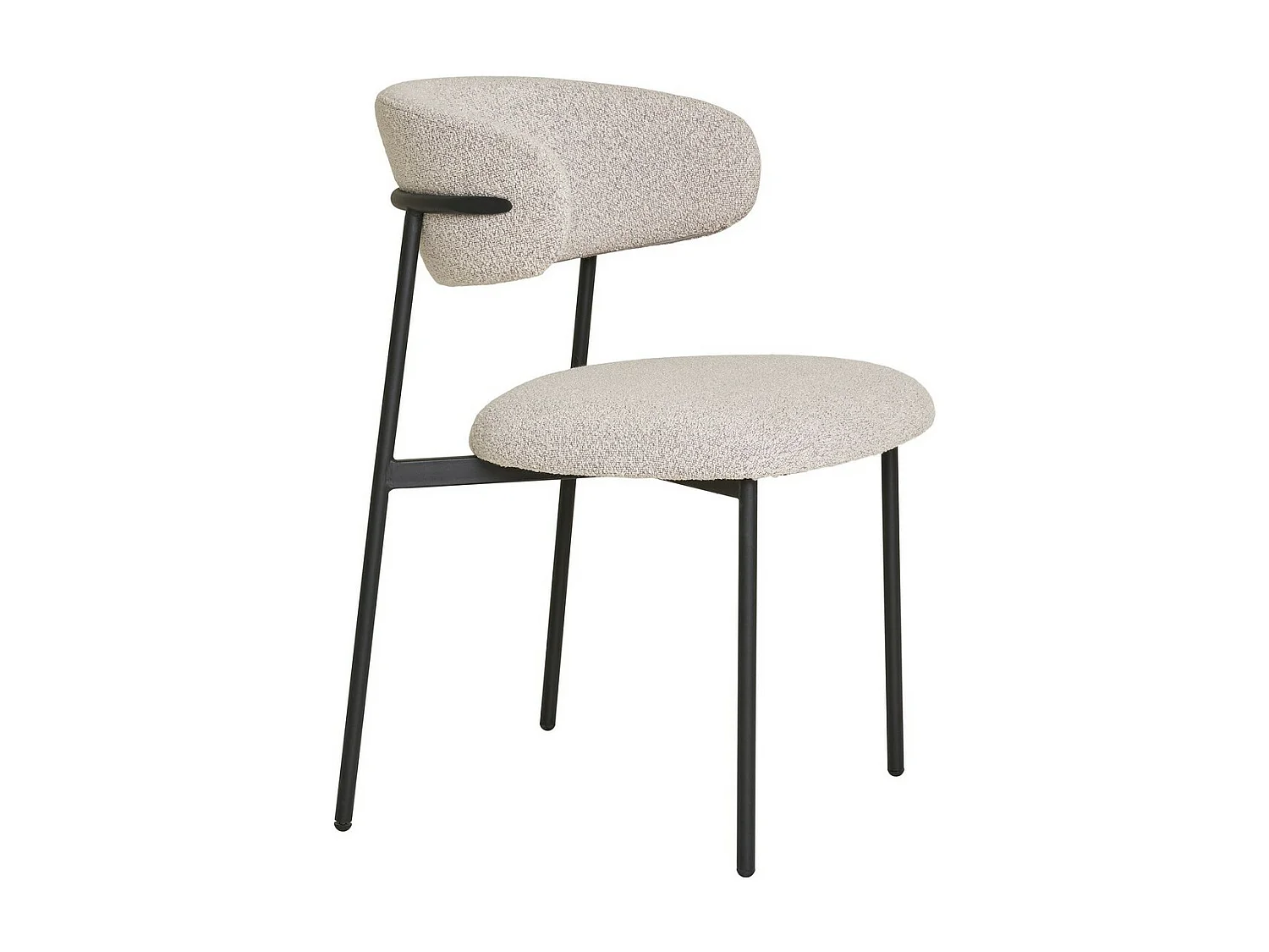 Lot de 2 Chaises Mira, Beige, 55x59x79,5 cm, Seven Design