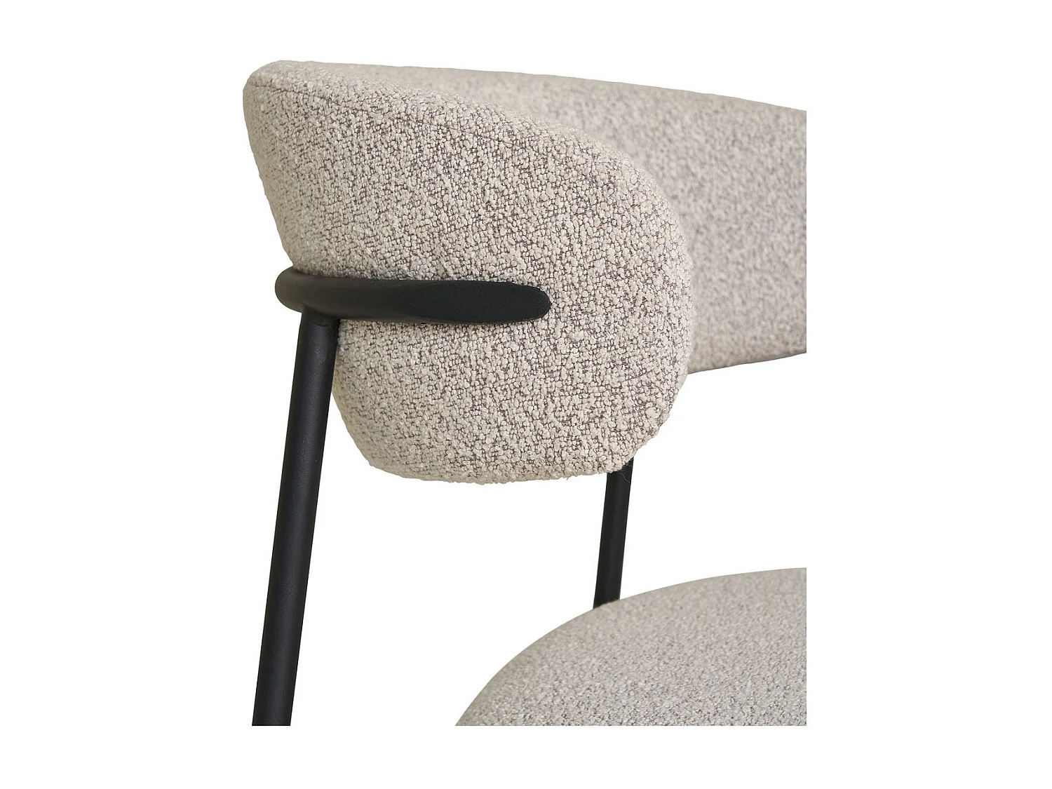 Lot de 2 Chaises Mira, Beige, 55x59x79,5 cm, Seven Design