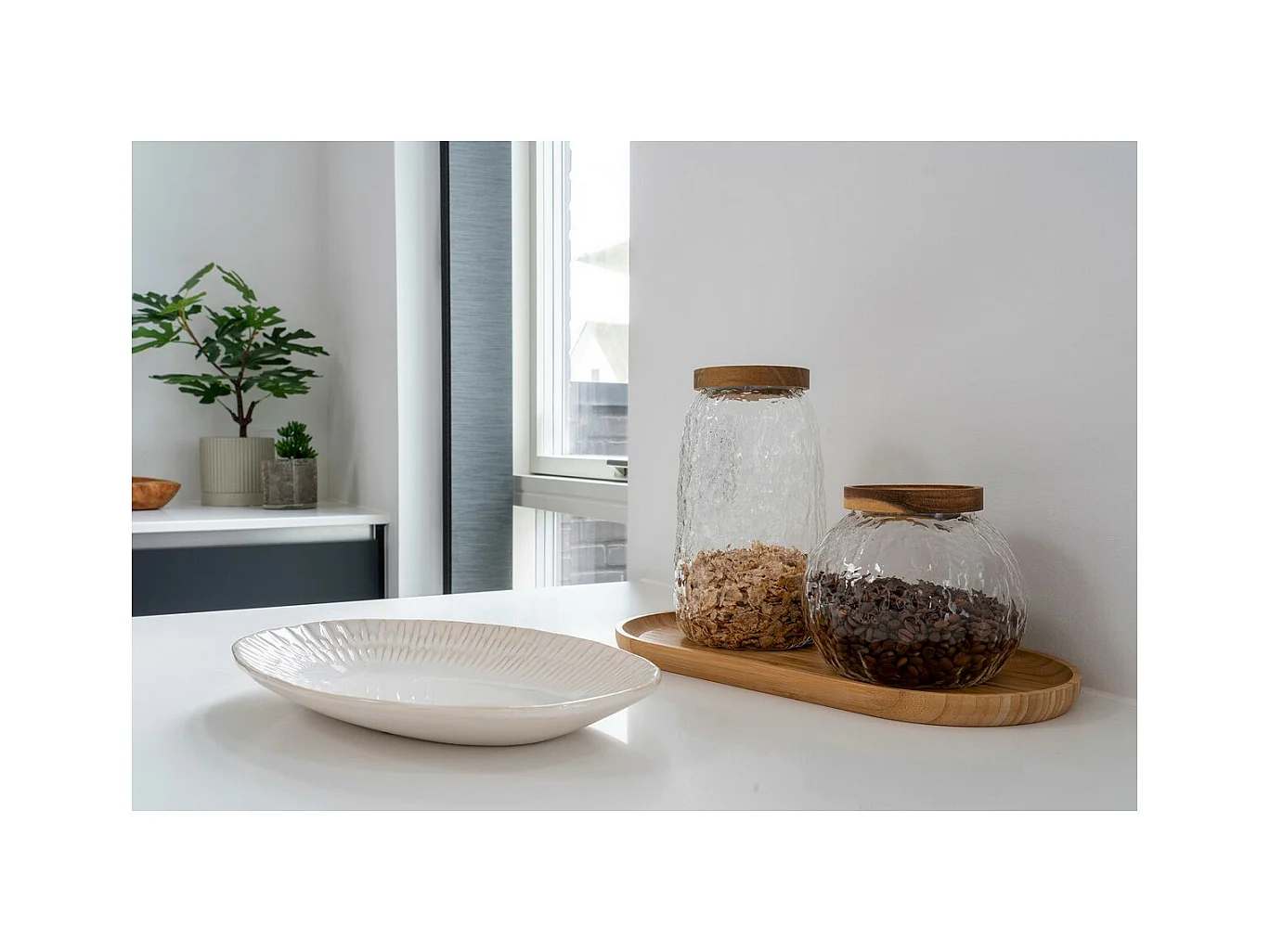 Dienblad Brenda, Wit, 20,3x30,5x3,8 cm, EPIKASA