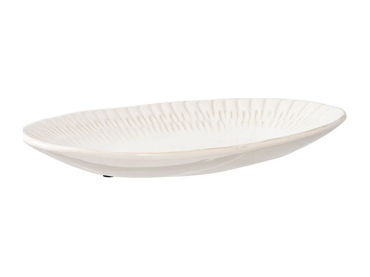 Plateau Brenda, Blanc, 20,3x30,5x3,8 cm, Seven Design