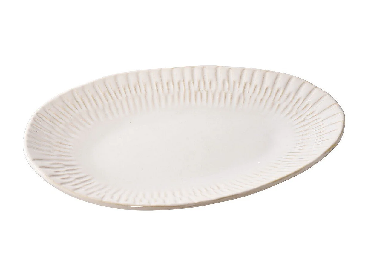 Plateau Brenda, Blanc, 20,3x30,5x3,8 cm, Seven Design