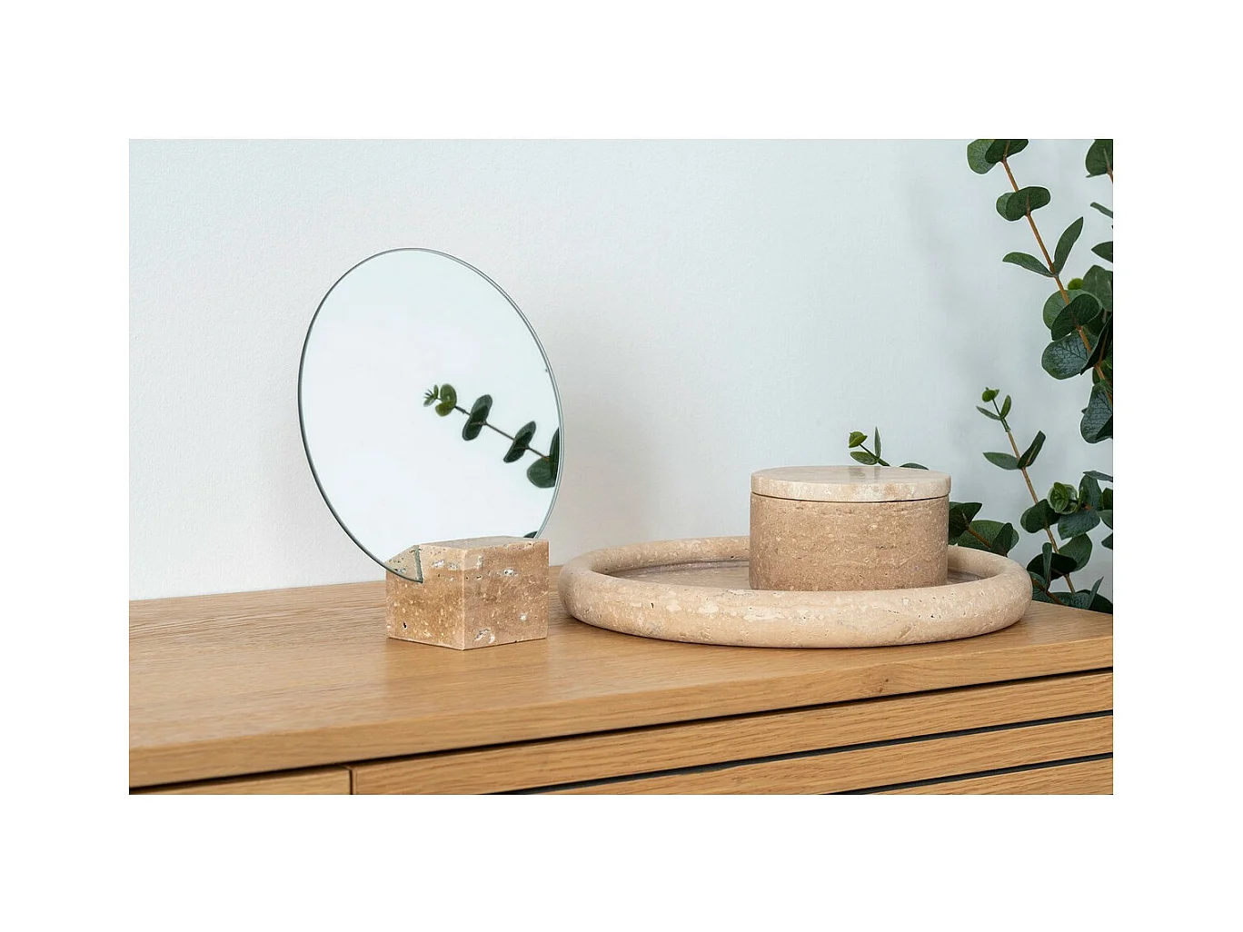 Dienblad Bruce, Beige, 25,5x25,5x2,5 cm, EPIKASA