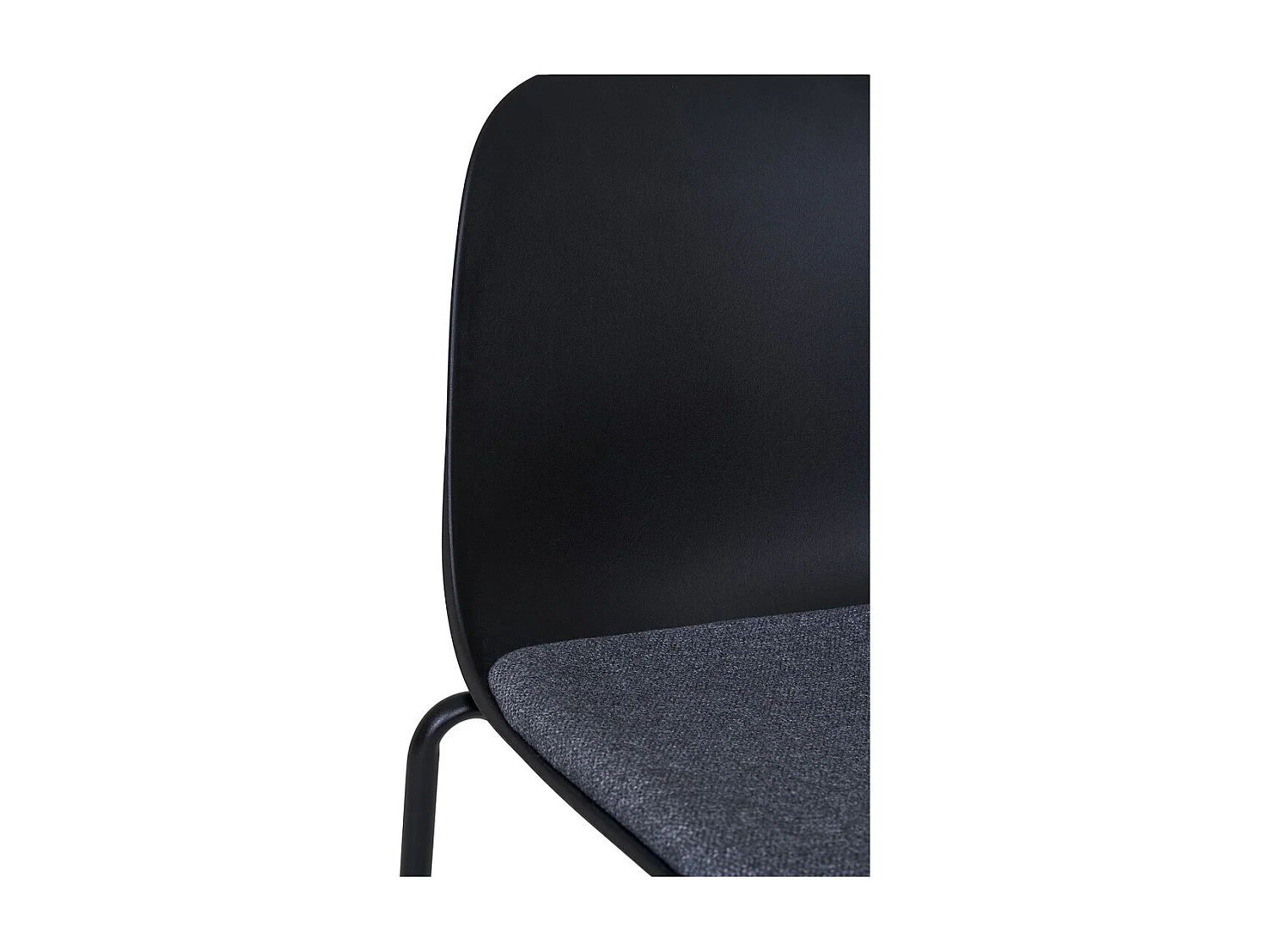 Lot de 2 Chaises Madalena, Noir, 50x53x85 cm, Seven Design