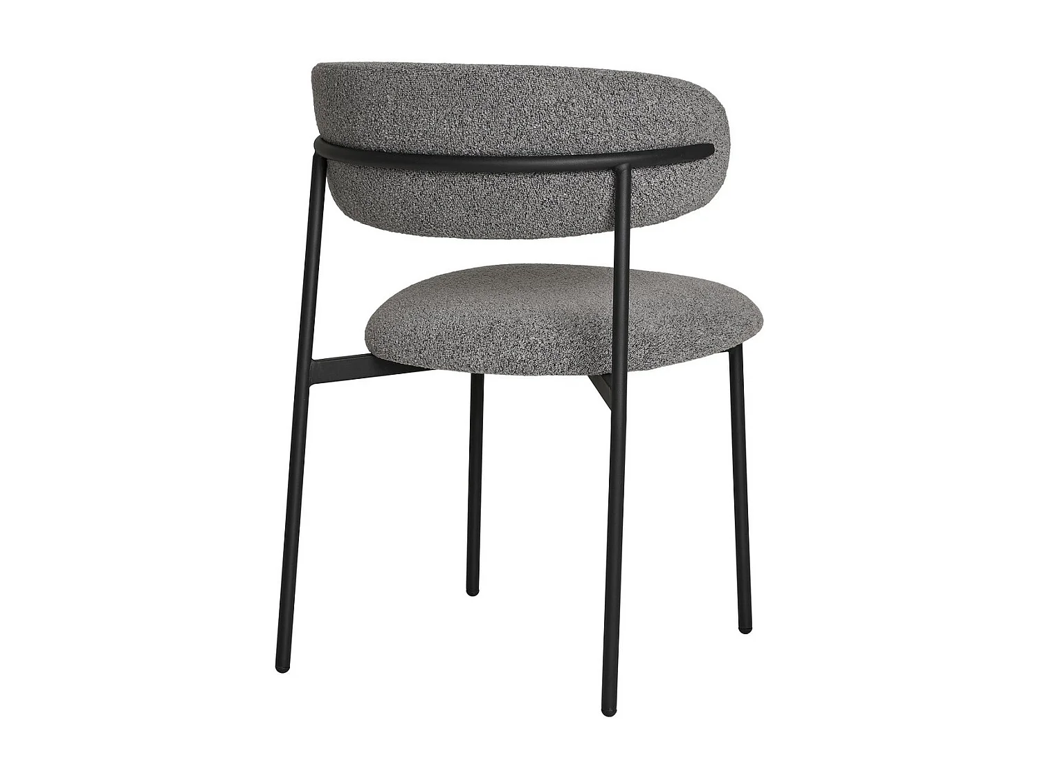 Lot de 2 Chaises Mira, Gris, 55x59x79,5 cm, Seven Design