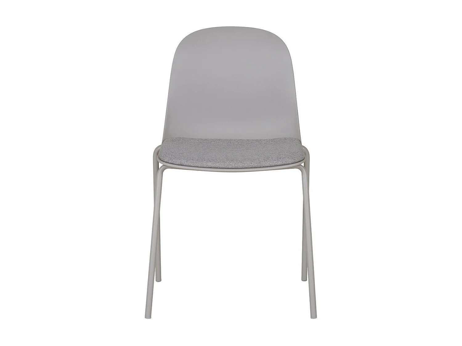 Lot de 2 Chaises Madalena, Gris, 50x53x85 cm, Seven Design