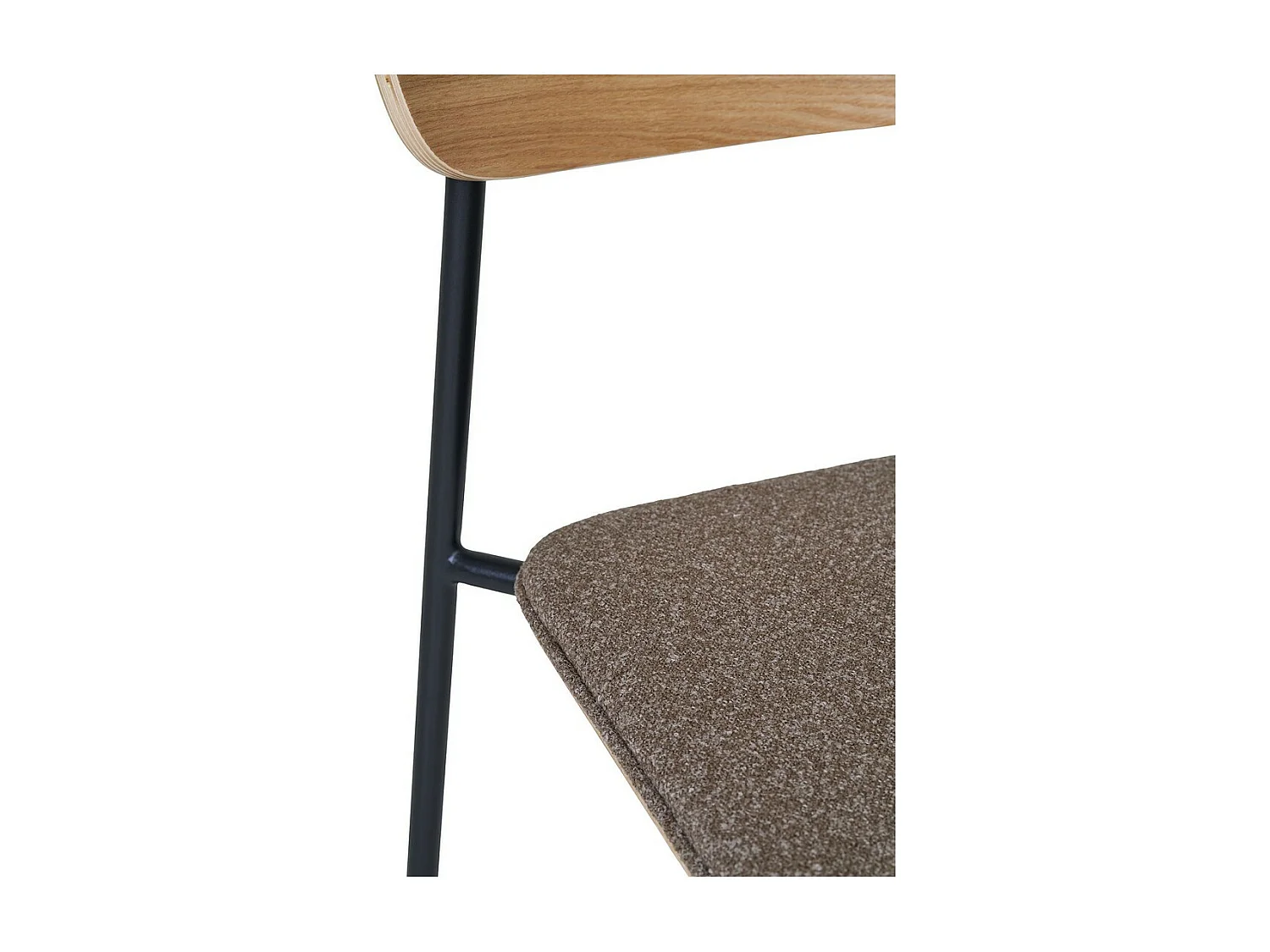 Set van 2 Stoelen Estepona, Bruin, 47x51x77 cm, Seven Design