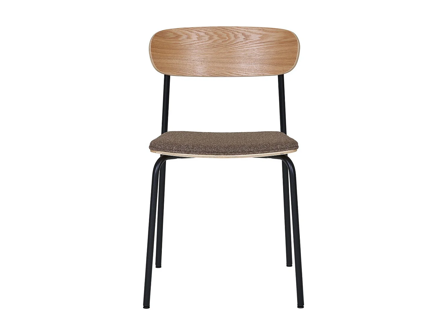 Lot de 2 Chaises Estepona, Marron, 47x51x77 cm, Seven Design