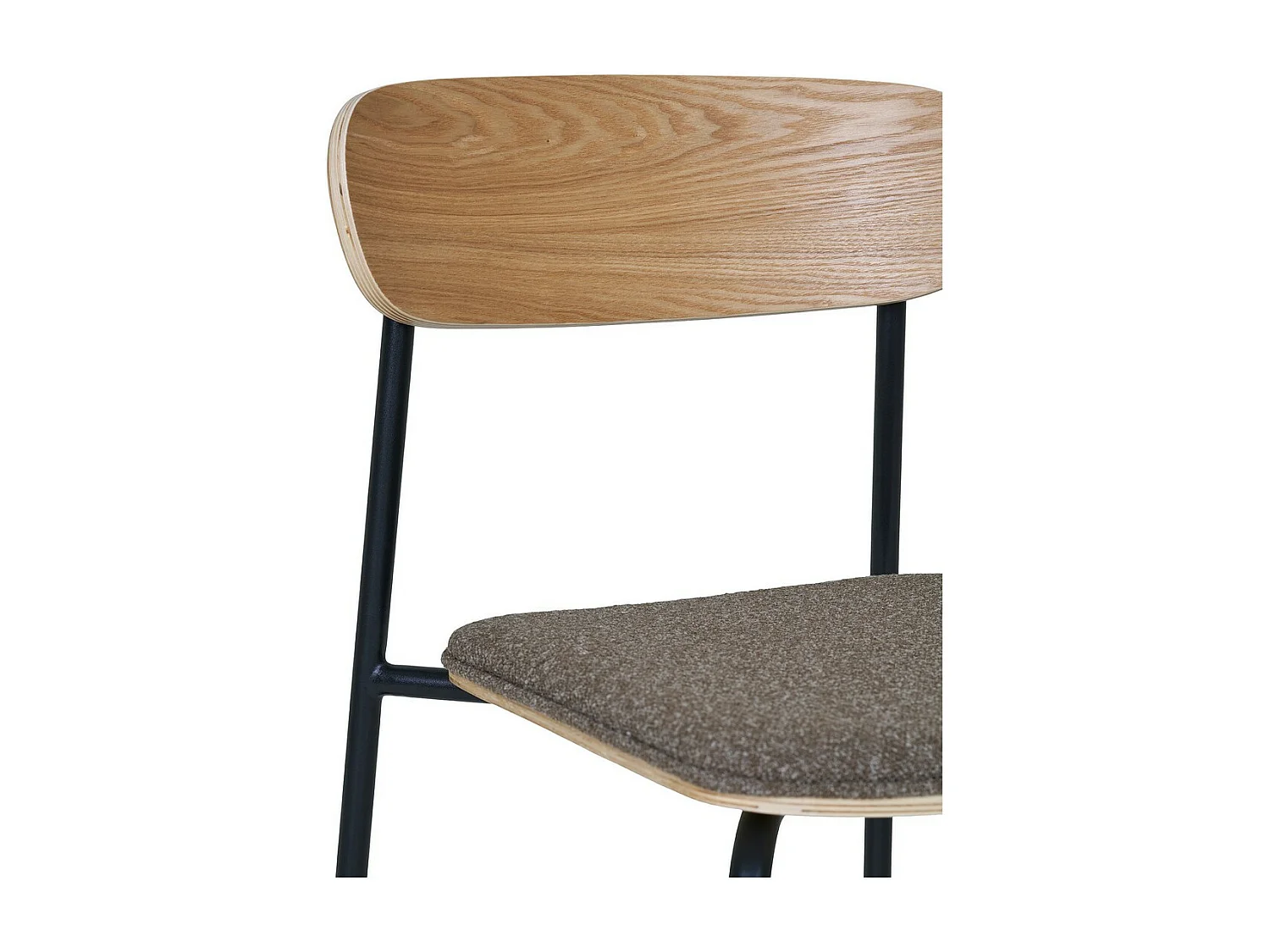 Lot de 2 Chaises Estepona, Marron, 47x51x77 cm, Seven Design