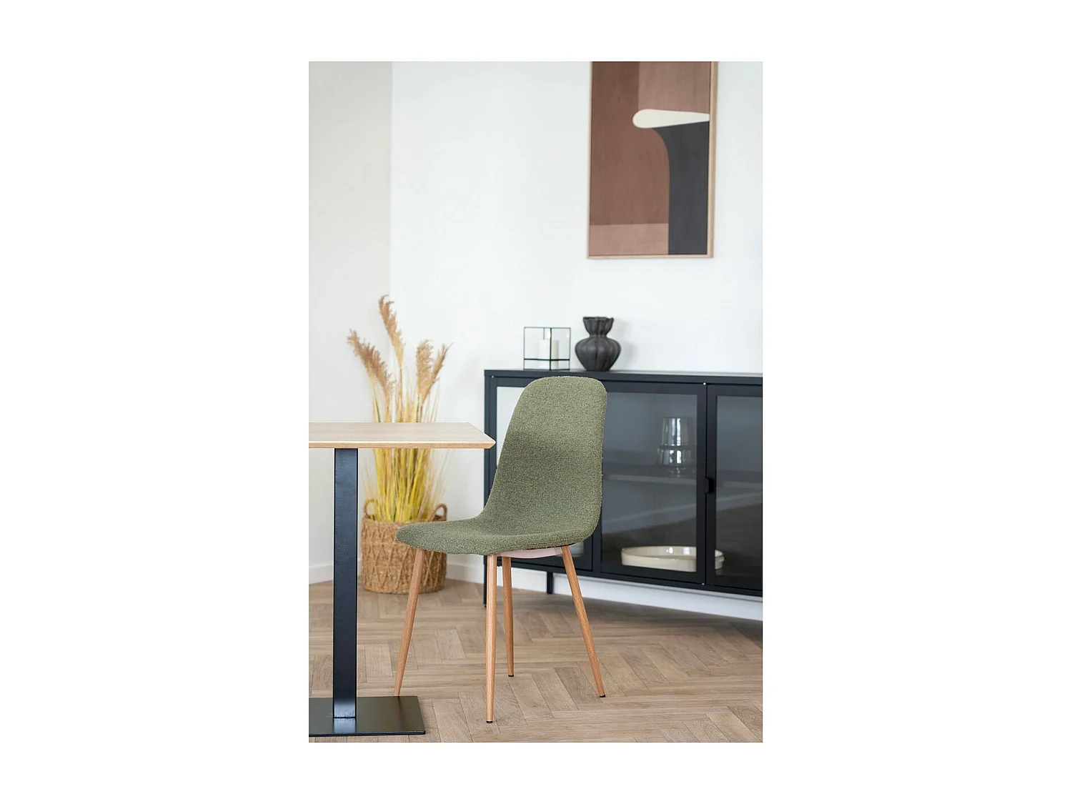 Zestaw 2 krzeseł Sztokholm, Zielony, 44x50x86 cm, Seven Design