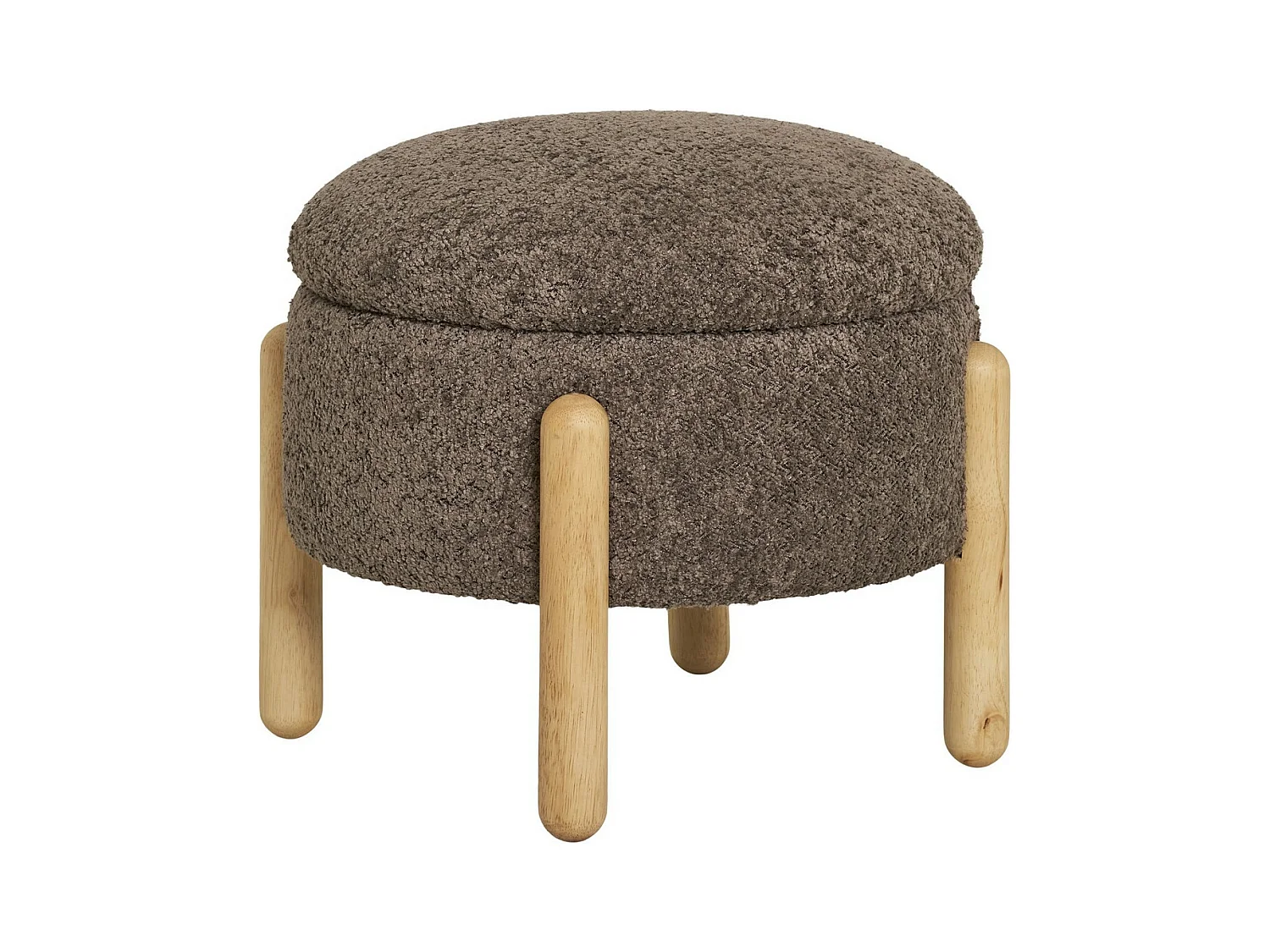 Pouf Medas, Marron, 45x45x36 cm, Epikasa