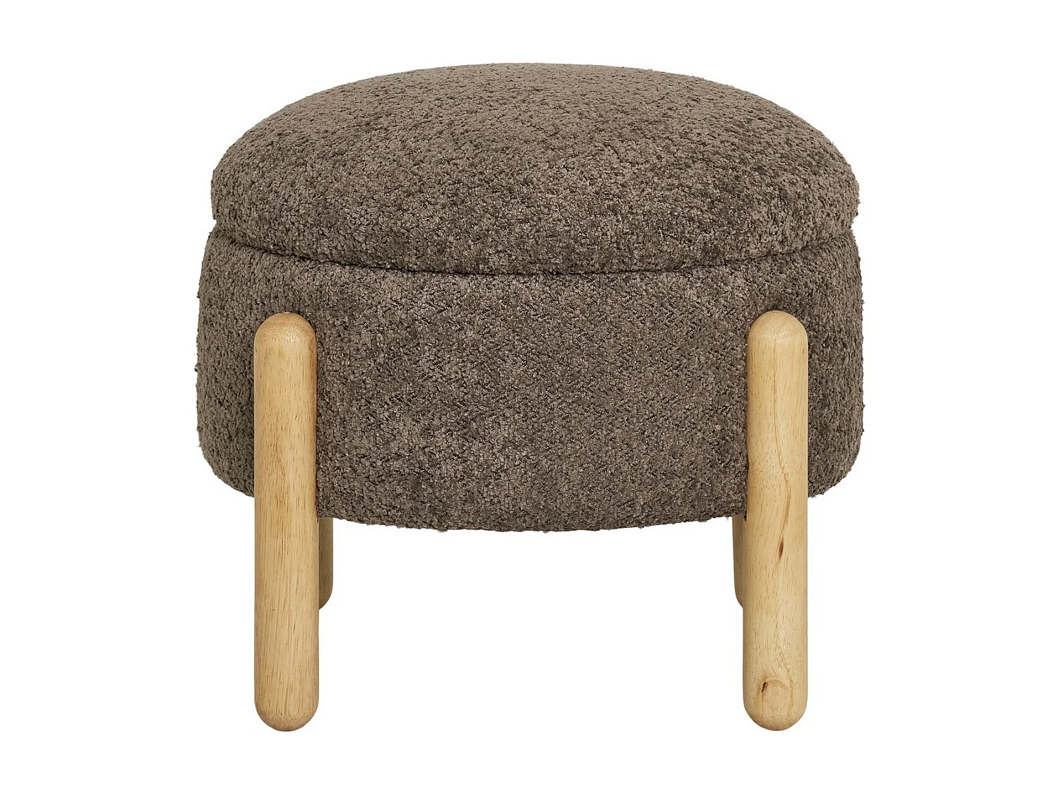 Pouf Medas, Marron, 45x45x36 cm, Seven Design