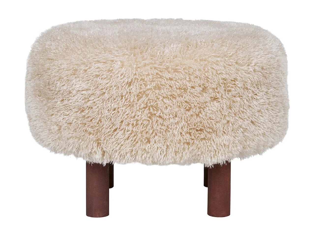 Pouf Inverness, Beige, 50x50x33 cm, Seven Design