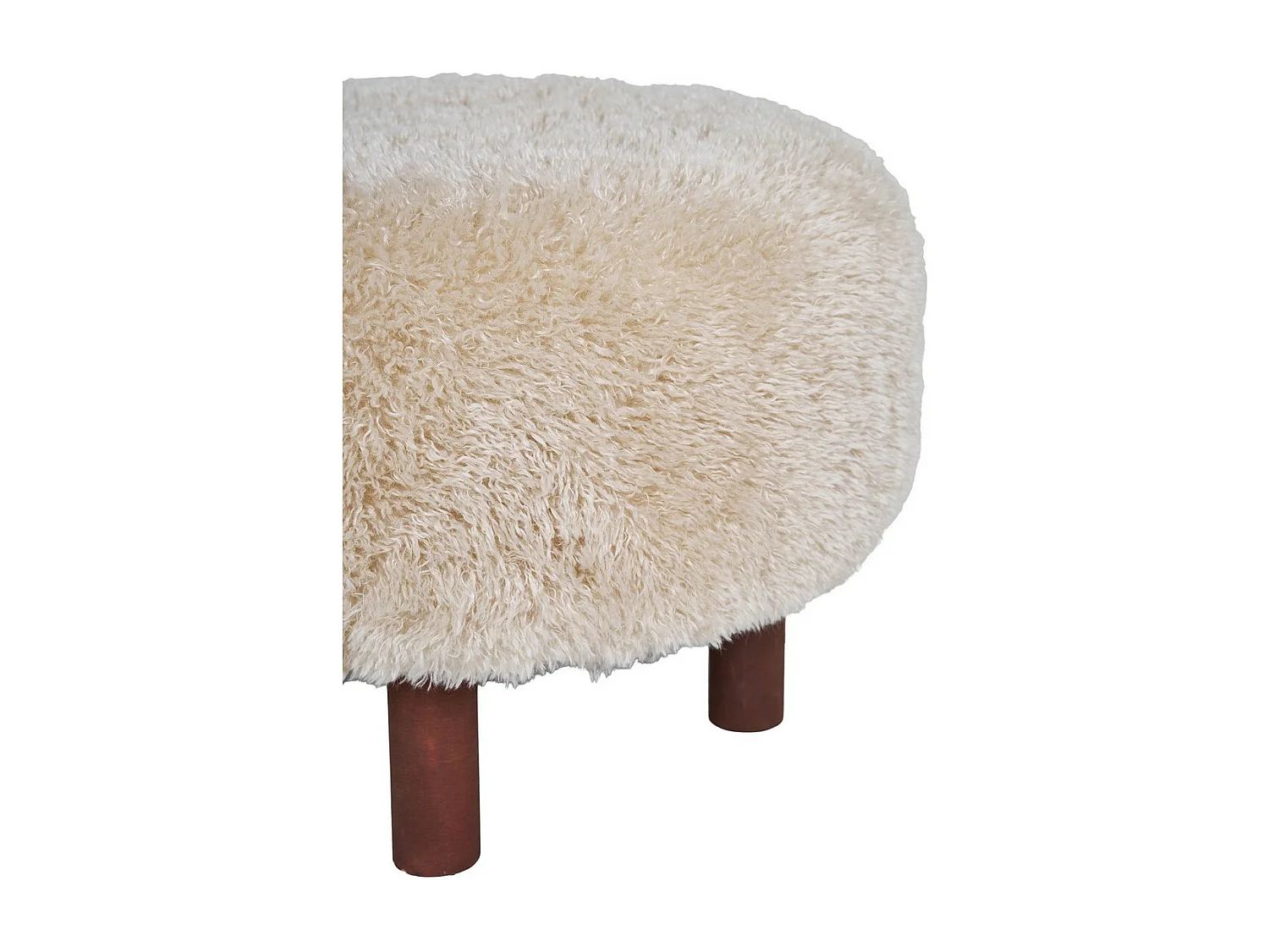 Pouf Inverness, Beige, 50x50x33 cm, Seven Design