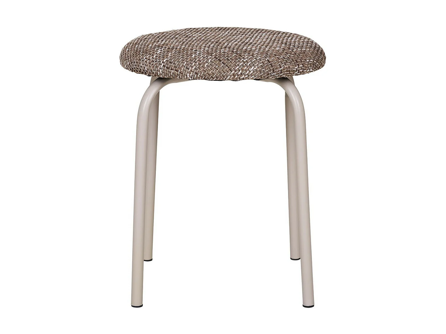 Poef Asmara, Bruin, 44x44x44 cm, Seven Design