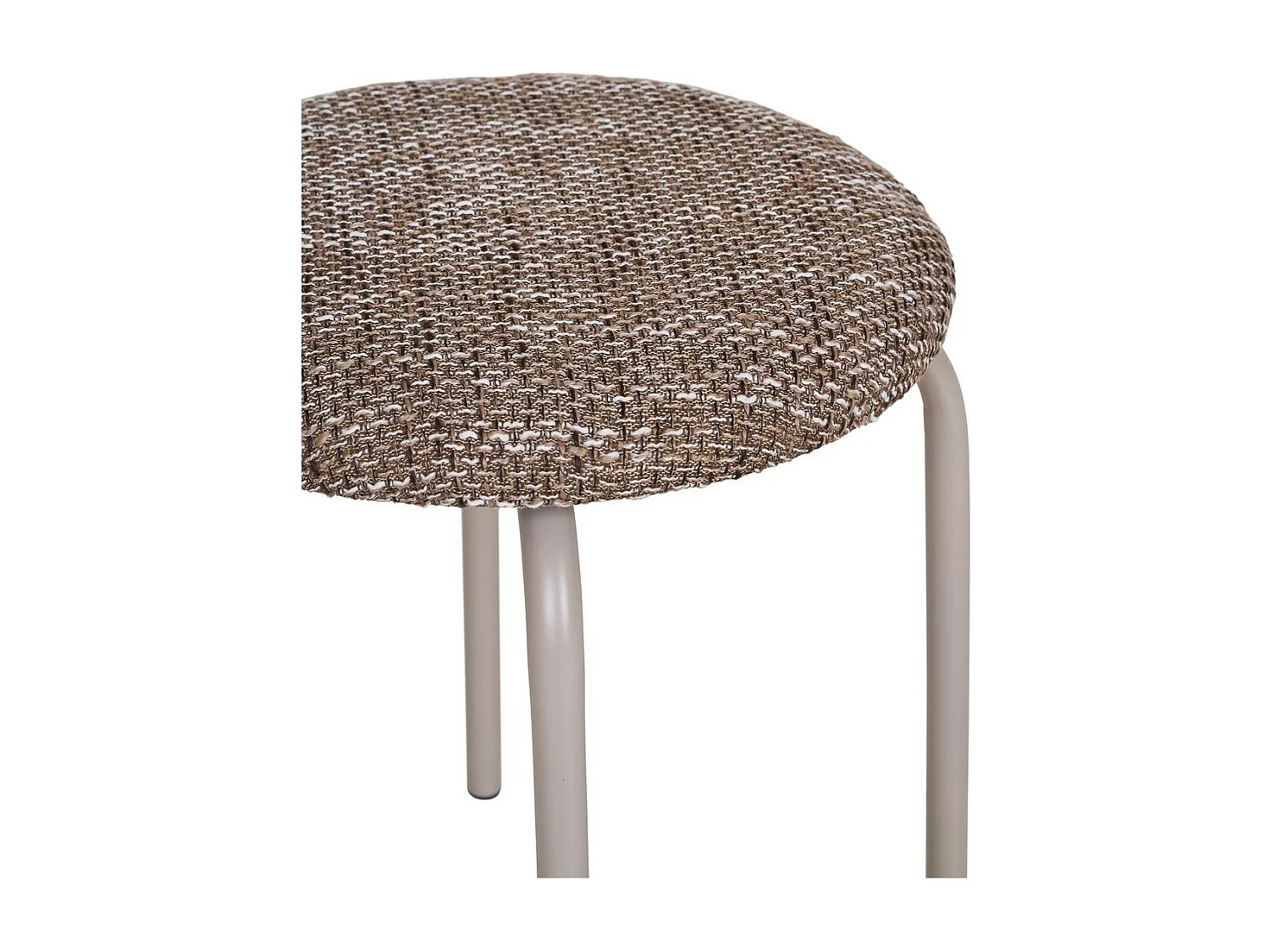 Poef Asmara, Bruin, 44x44x44 cm, Seven Design