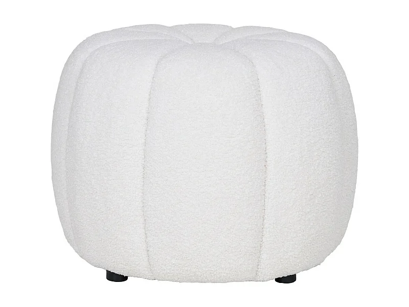 Pufa Paisley, Biały, 48x48x38 cm, Epikasa