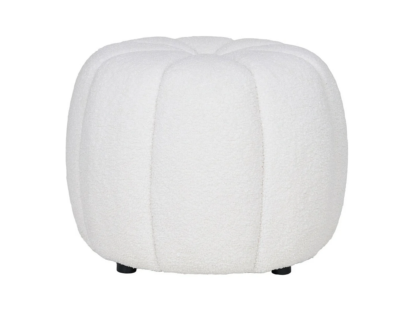 Pouf Paisley, Blanc, 48x48x38 cm, Epikasa