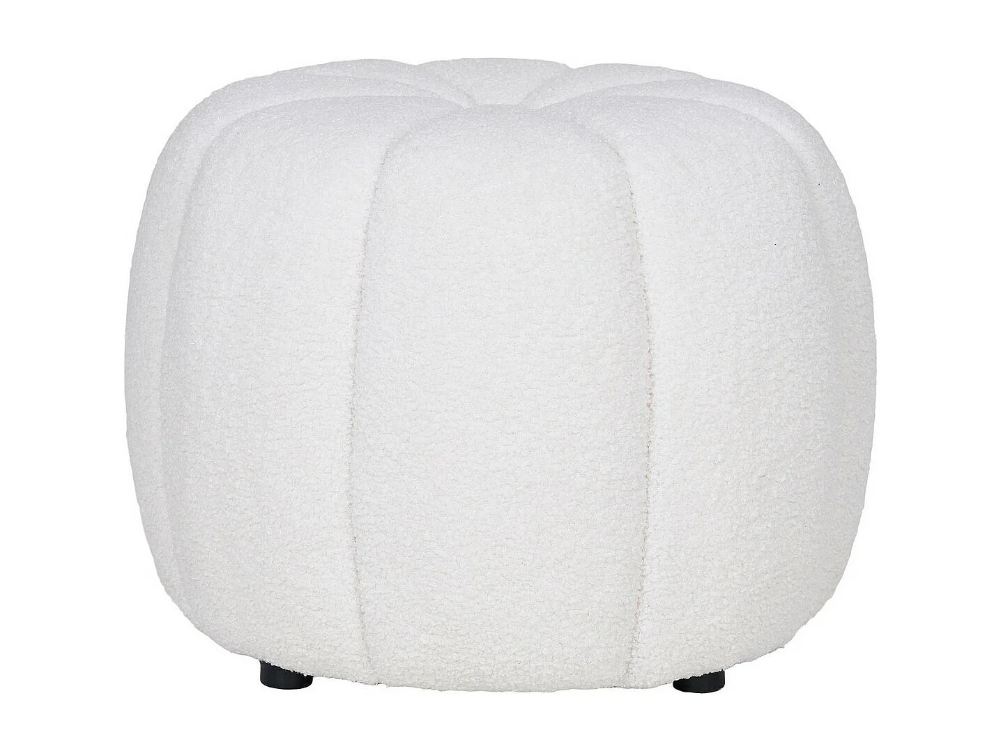 Pouf Paisley, Blanc, 48x48x38 cm, Seven Design