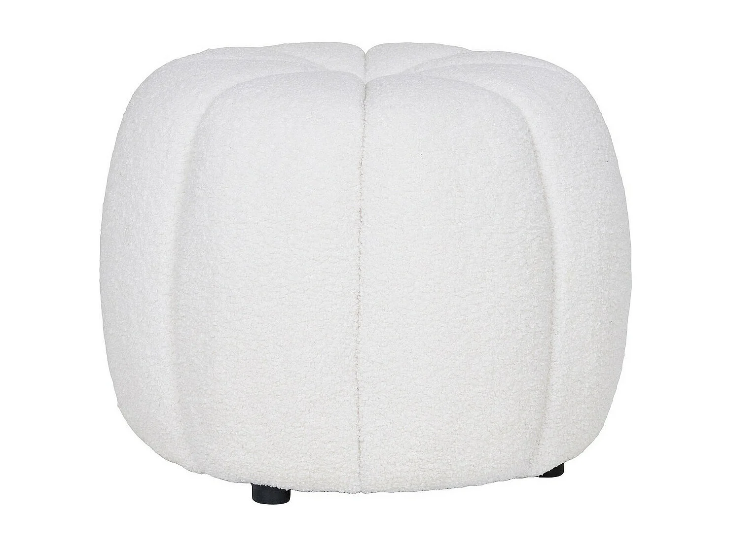 Pouf Paisley, Blanc, 48x48x38 cm, Seven Design
