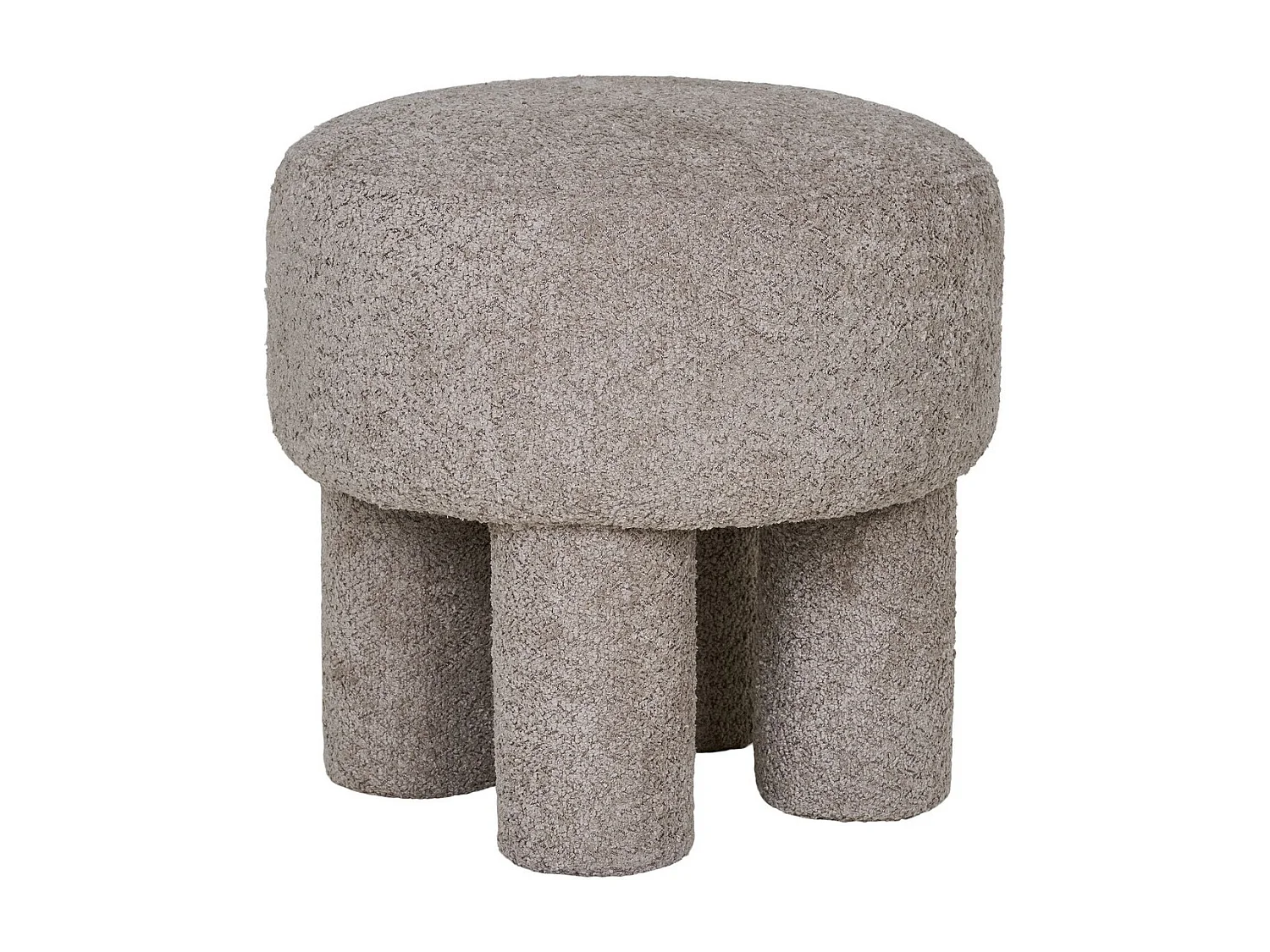 Pouf Perth, Gris, 43x43x43 cm, Epikasa