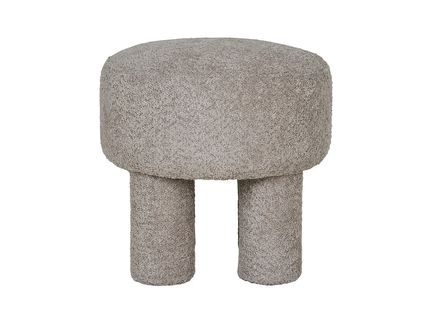 Poef Perth, Grijs, 43x43x43 cm, Epikasa