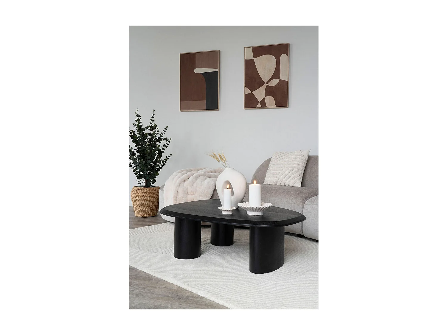 Stampa su Tela con Cornice Cape, Marrone, 50x2,5x70 cm, EPIKASA