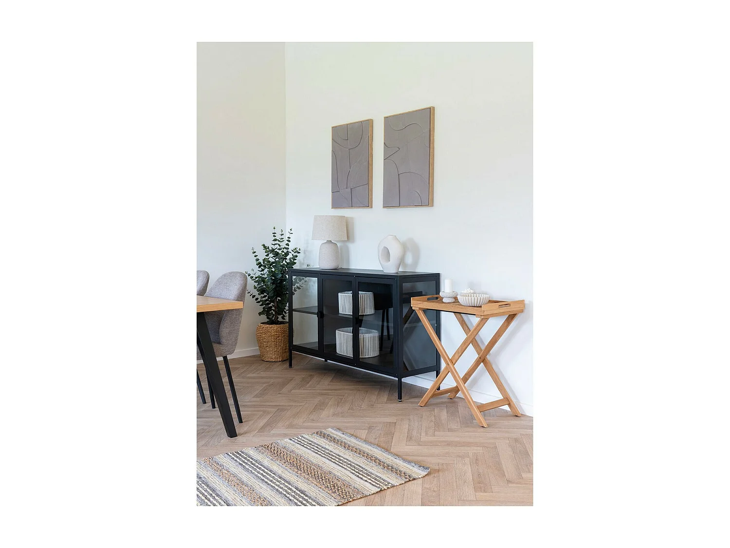 Impression sur Toile avec Cadre Madeline, Beige, 50x3x70 cm, EPIKASA