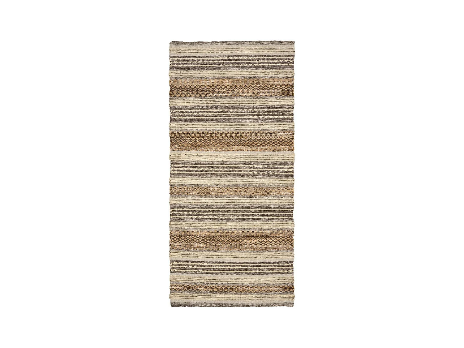Tapis de Salon Rectangulaire Morena, Marron, 80x180x1 cm, EPIKASA