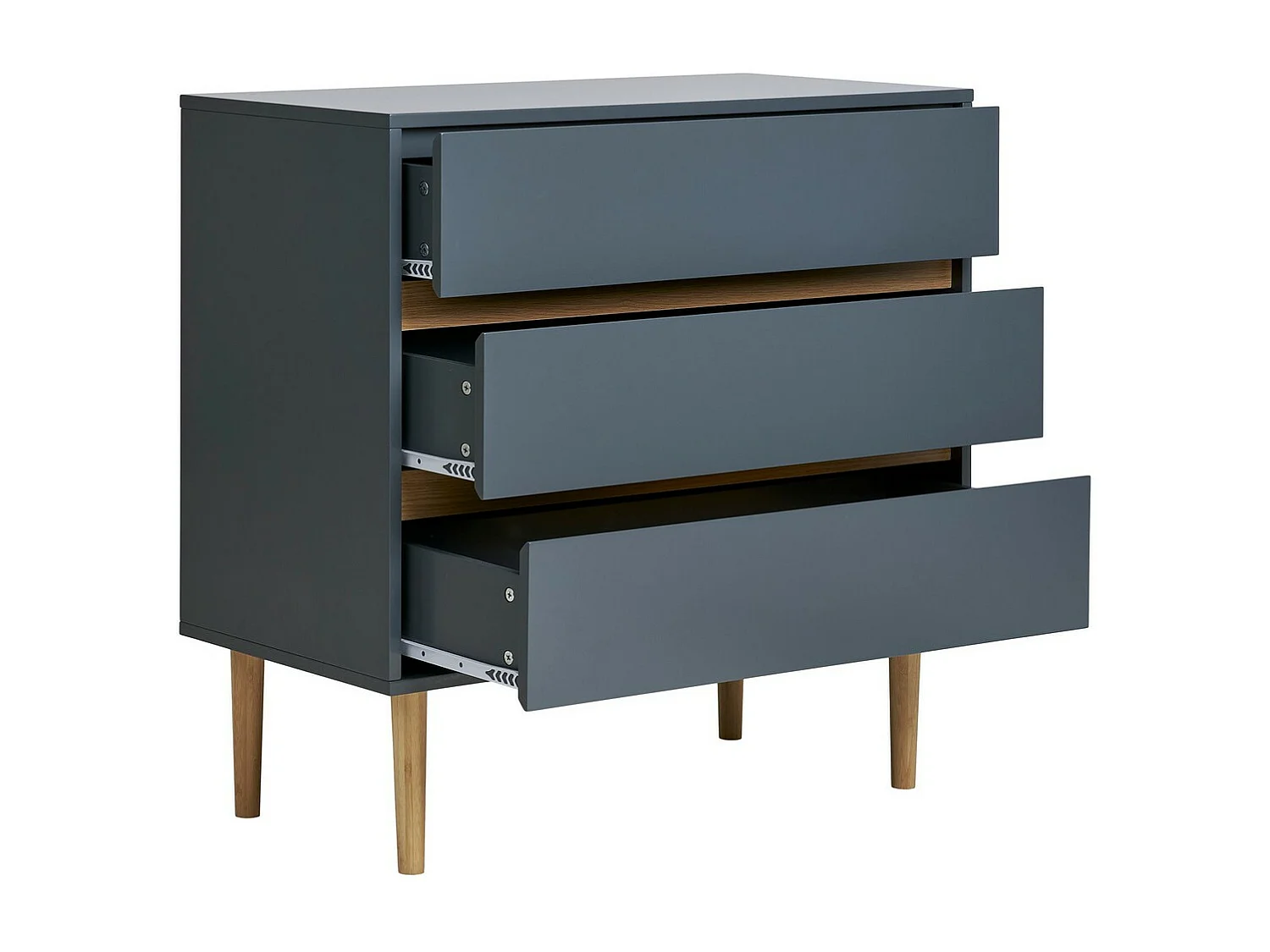 Cassettiera Bisley, Grigio, 80x40x80 cm, EPIKASA