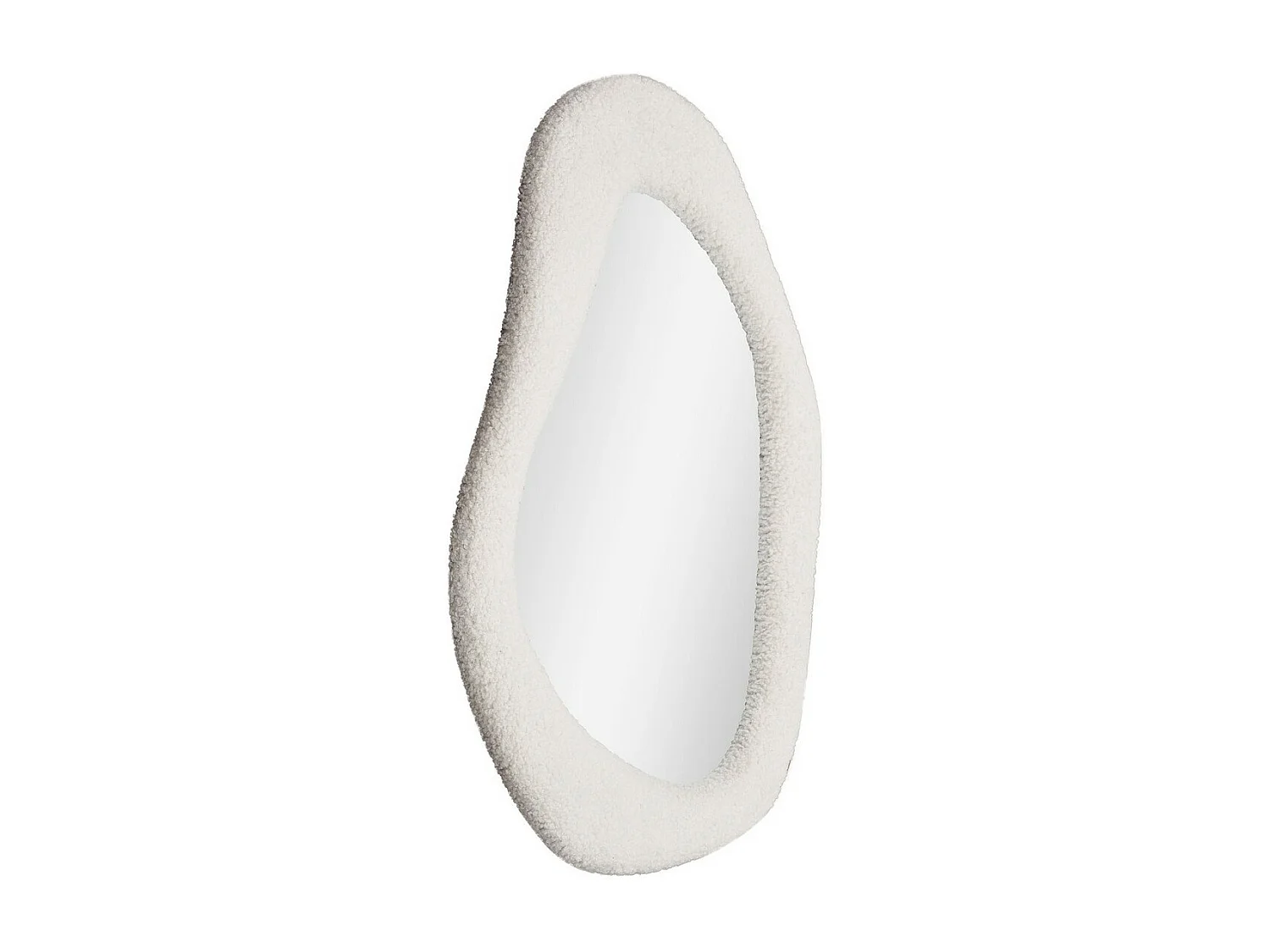 Lustro w Ramie Bosa, Biały, 46,5x61x3,5 cm, EPIKASA