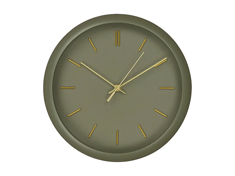 Wandklok Rossano, Groen, 30x4x30 cm, Seven Design