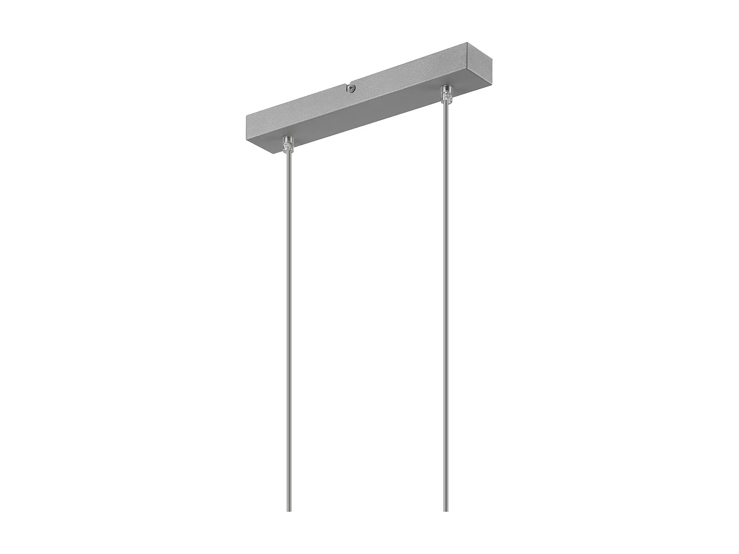 Candeeiro Suspenso Franco, Prata, 99x32x8 cm, Seven Design