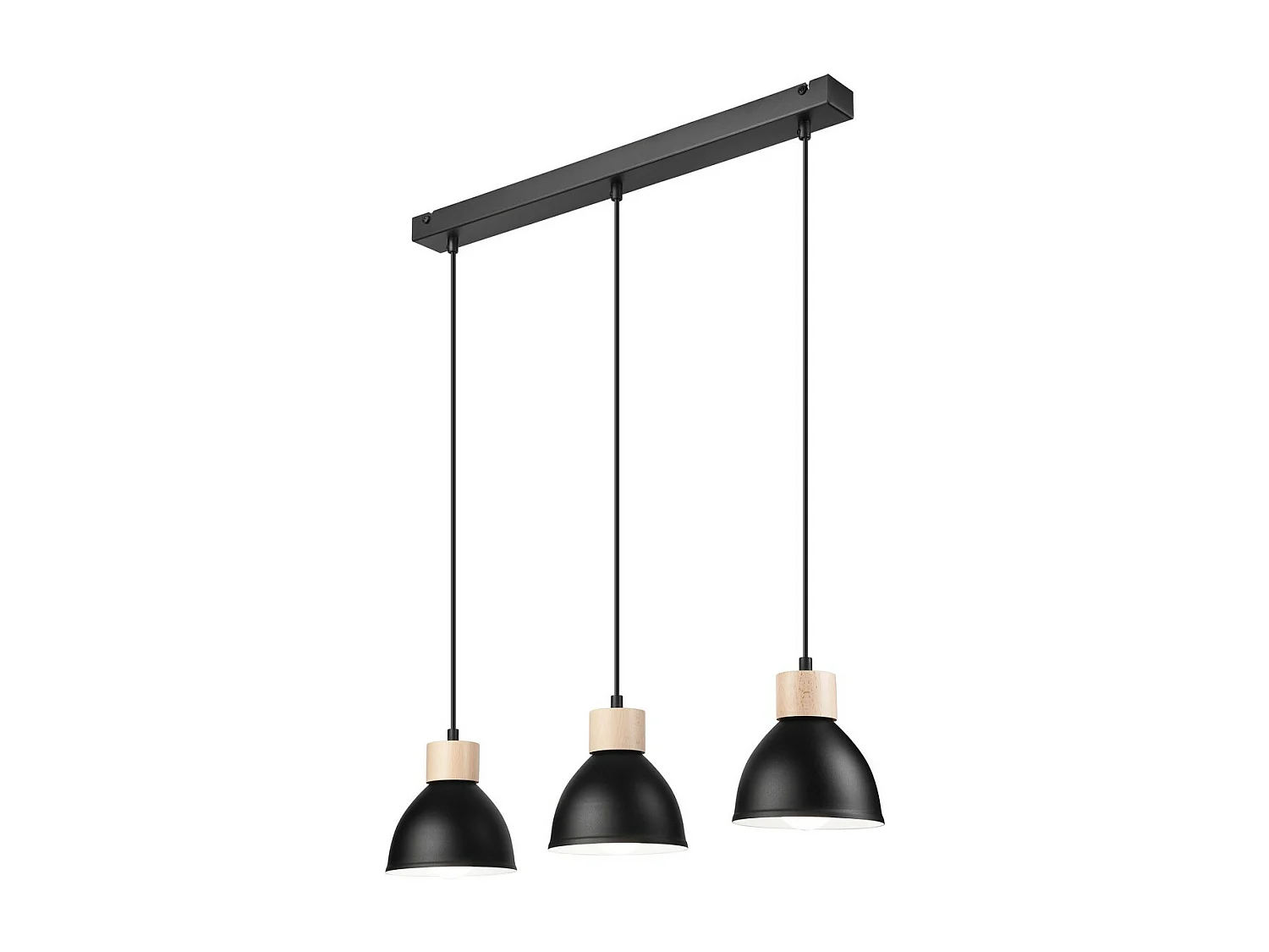 Lampada a Sospensione Nico, Nero, 80x70x15 cm, Seven Design