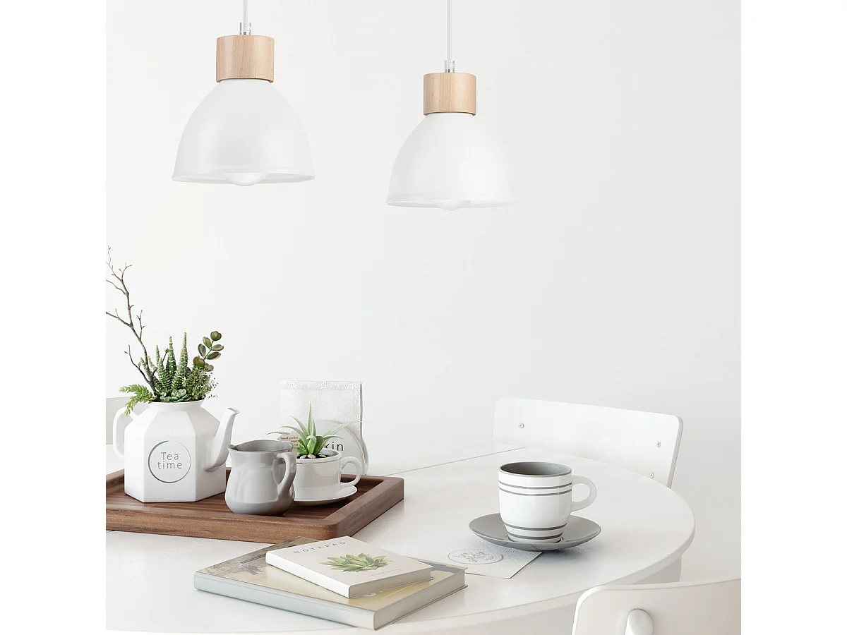 Suspension Nico, Blanc, 82x48x15 cm, Seven Design