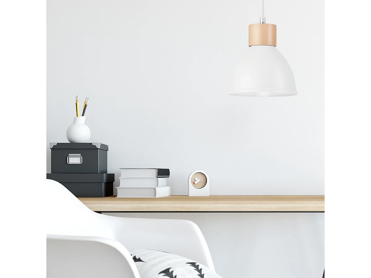 Hanglamp Nico, Wit, 108x15x15 cm, Seven Design