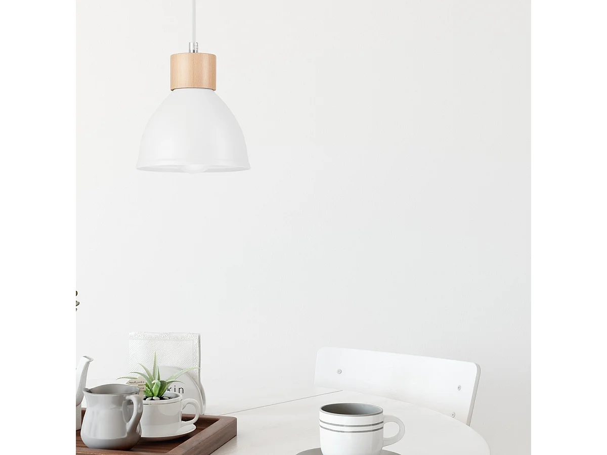 Hanglamp Nico, Wit, 108x15x15 cm, Seven Design