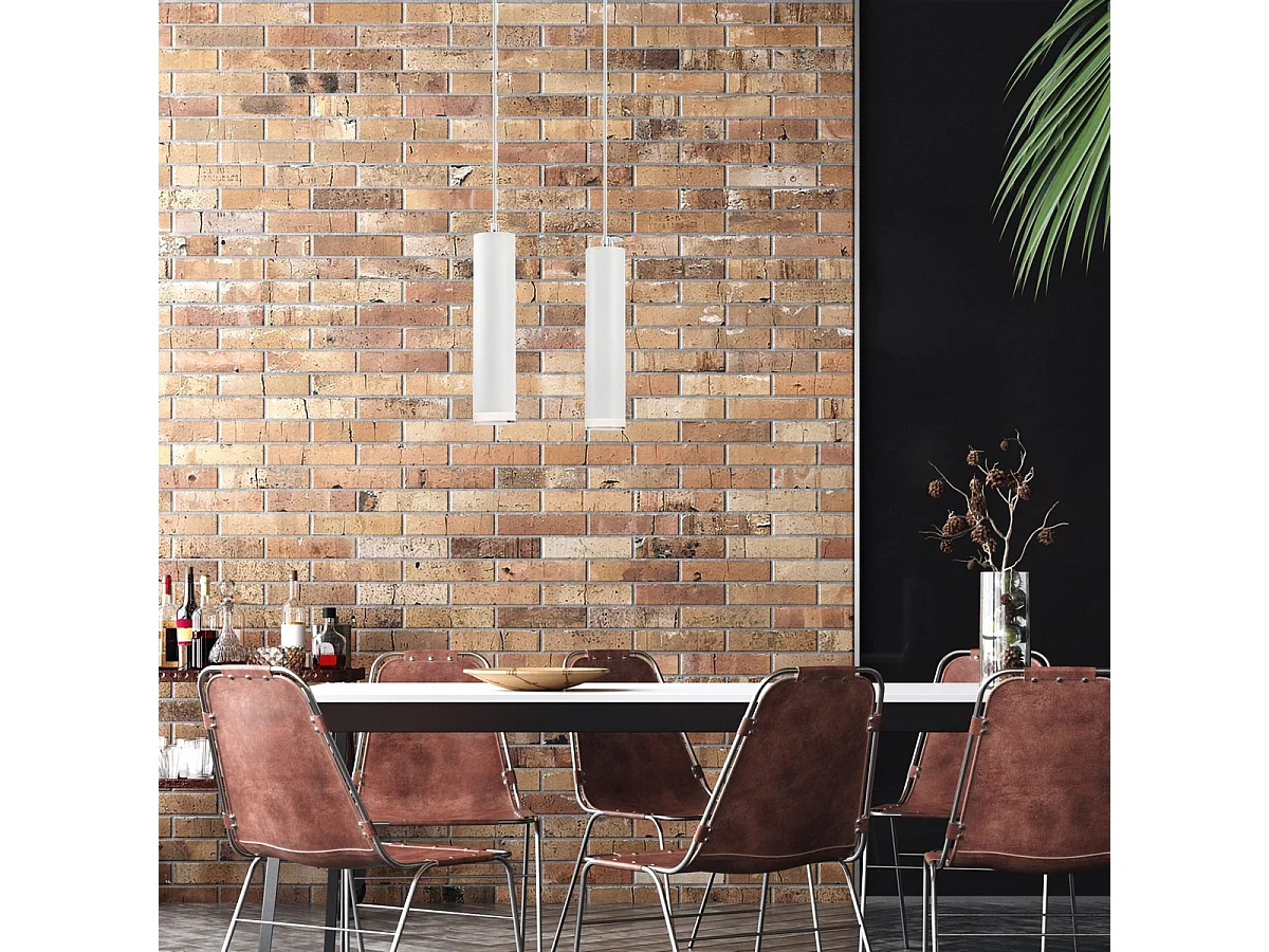 Hanglamp Franco, Wit, 99x32x8 cm, Seven Design