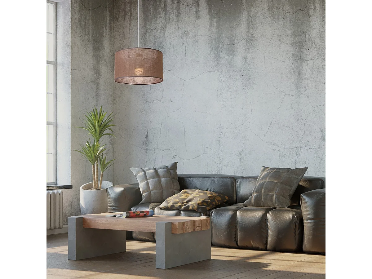 Hanglamp Vivian, Bruin, 70x35x35 cm, Seven Design