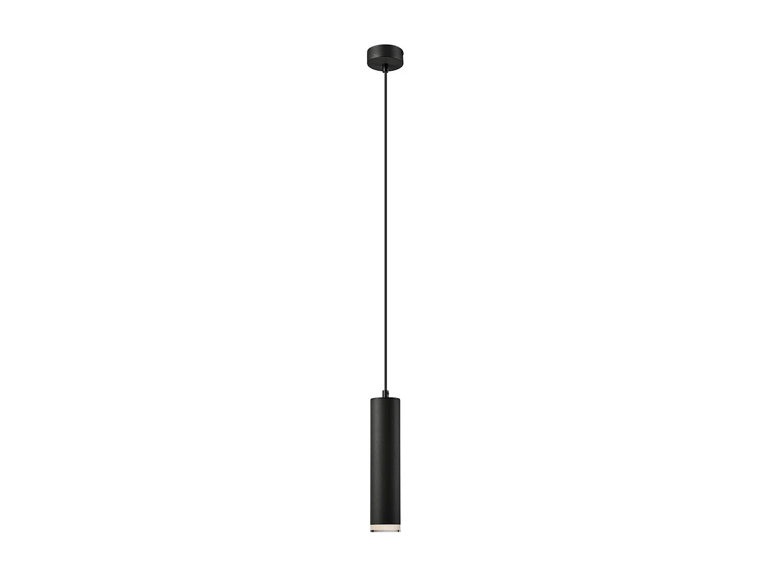 Candeeiro Suspenso Franco, Preto, 100x8x8 cm, Seven Design