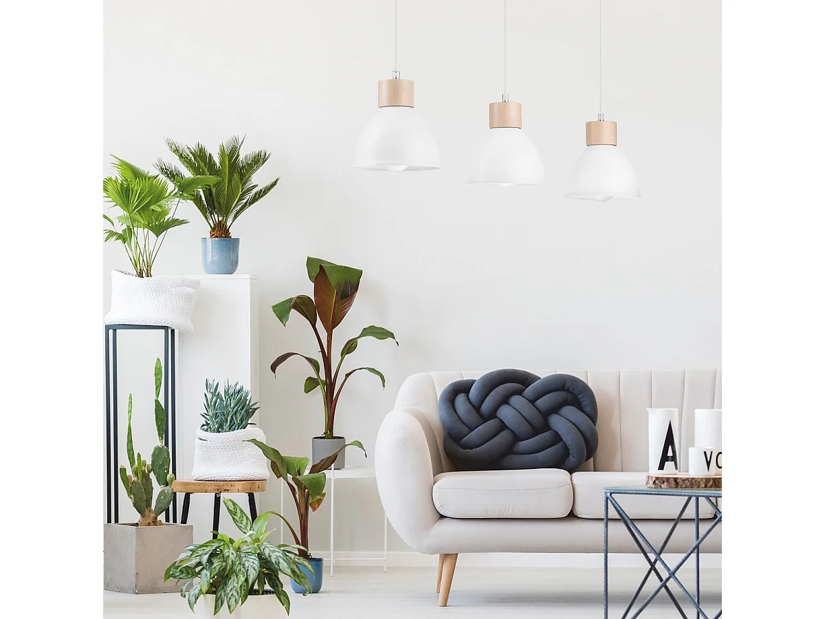 Suspension Nico, Blanc, 80x70x15 cm, Seven Design