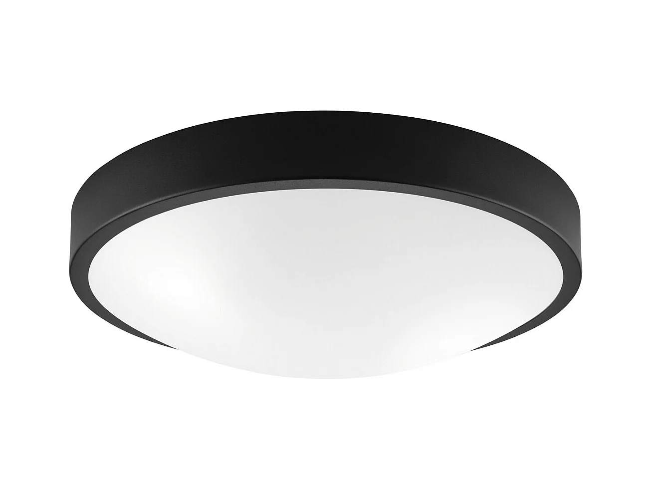 Plafonnier Jonas, Noir, 8x36x36 cm, EPIKASA