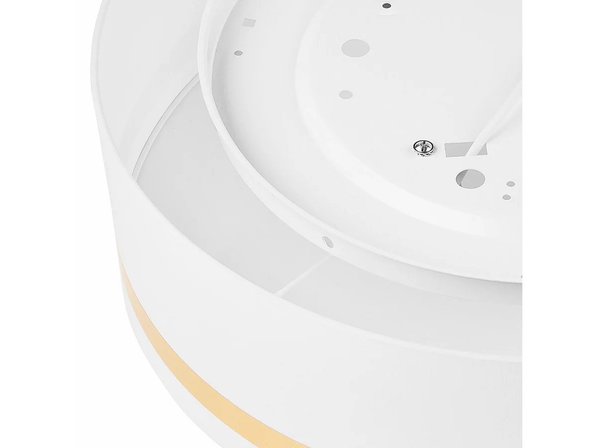 Plafonnier Gloria, Blanc, 16x45x45 cm, Seven Design