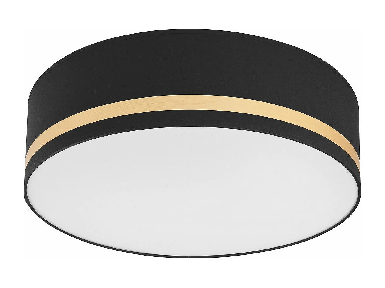 Plafondlamp Gloria, Zwart, 16x45x45 cm, Seven Design