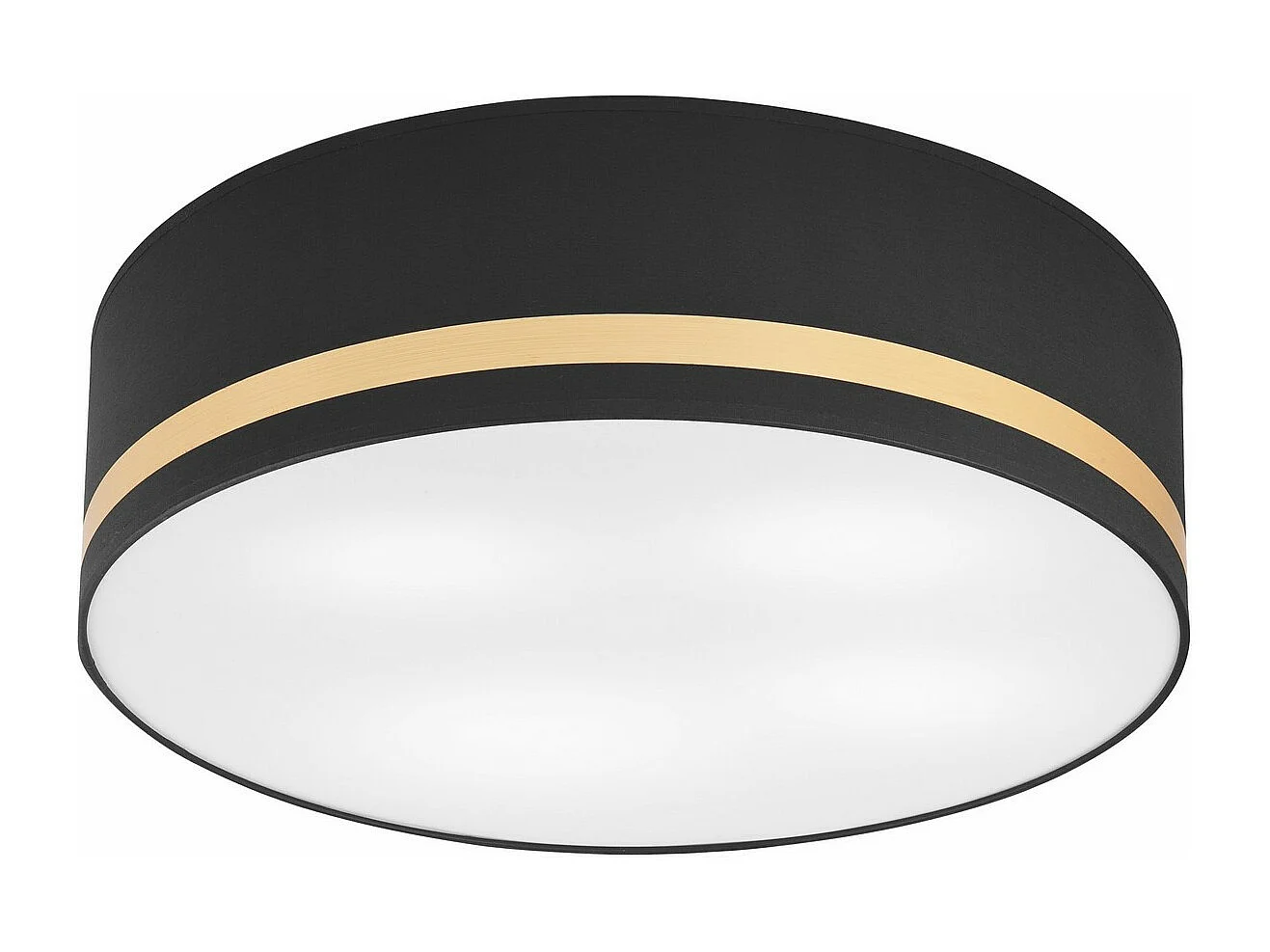 Plafondlamp Gloria, Zwart, 16x45x45 cm, Seven Design