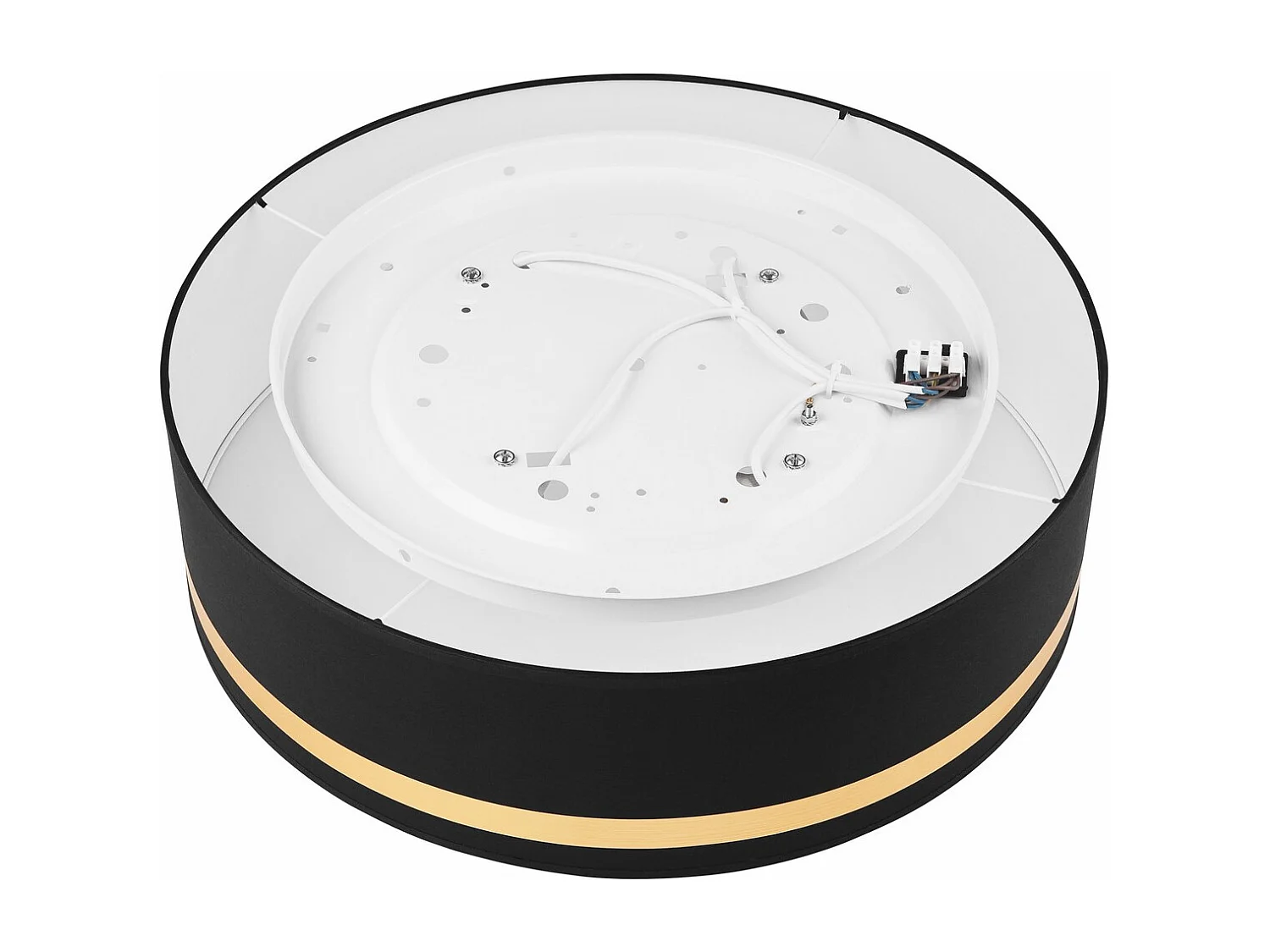 Plafondlamp Gloria, Zwart, 16x45x45 cm, Seven Design